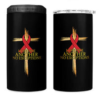 Red Ribbon Christian 4 in 1 Can Cooler Tumbler Cross Bible Verse - Wonder Print Shop