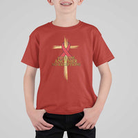 Red Ribbon Christian T Shirt For Kid Cross Bible Verse - Wonder Print Shop