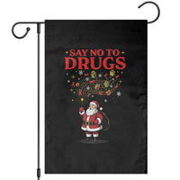 Santa Christmas Garden Flag AIDS Awwanrness Red Ribbon HIV Support - Wonder Print Shop