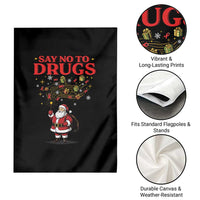 Santa Christmas Garden Flag AIDS Awwanrness Red Ribbon HIV Support - Wonder Print Shop