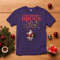 Santa Christmas T Shirt AIDS Awwanrness Red Ribbon HIV Support - Wonder Print Shop