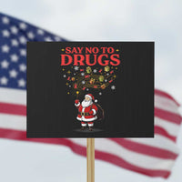 Santa Christmas Protest Sign AIDS Awwanrness Red Ribbon HIV Support - Wonder Print Shop