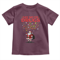 Santa Christmas Toddler T Shirt AIDS Awwanrness Red Ribbon HIV Support - Wonder Print Shop