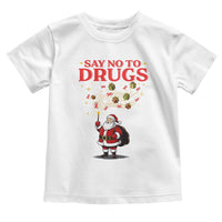 Santa Christmas Toddler T Shirt AIDS Awwanrness Red Ribbon HIV Support - Wonder Print Shop