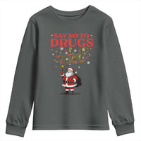 Santa Christmas Youth Sweatshirt AIDS Awwanrness Red Ribbon HIV Support - Wonder Print Shop
