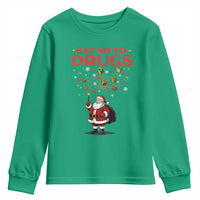 Santa Christmas Youth Sweatshirt AIDS Awwanrness Red Ribbon HIV Support - Wonder Print Shop