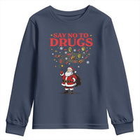 Santa Christmas Youth Sweatshirt AIDS Awwanrness Red Ribbon HIV Support - Wonder Print Shop