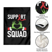 Red Ribbon AIDS Awareness Garden Flag Elf Hand Christmas HIV Support - Wonder Print Shop