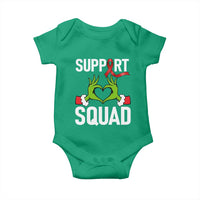 Red Ribbon AIDS Awareness Baby Onesie Elf Hand Christmas HIV Support - Wonder Print Shop