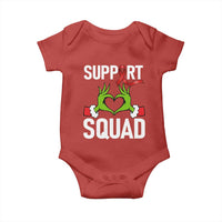 Red Ribbon AIDS Awareness Baby Onesie Elf Hand Christmas HIV Support - Wonder Print Shop