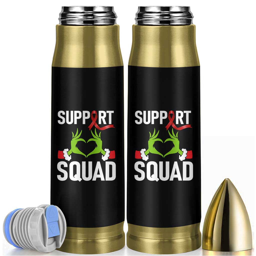 Red Ribbon AIDS Awareness Bullet Tumbler Elf Hand Christmas HIV Support - Wonder Print Shop