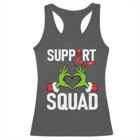 Red Ribbon AIDS Awareness Racerback Tank Top Elf Hand Christmas HIV Support - Wonder Print Shop