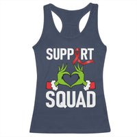 Red Ribbon AIDS Awareness Racerback Tank Top Elf Hand Christmas HIV Support - Wonder Print Shop