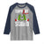 Red Ribbon AIDS Awareness Raglan Shirt Elf Hand Christmas HIV Support - Wonder Print Shop