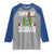 Red Ribbon AIDS Awareness Raglan Shirt Elf Hand Christmas HIV Support - Wonder Print Shop