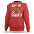 Red Ribbon AIDS Awareness Sweatshirt Elf Hand Christmas HIV Support - Wonder Print Shop