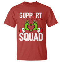 Red Ribbon AIDS Awareness T Shirt Elf Hand Christmas HIV Support - Wonder Print Shop