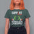 Red Ribbon AIDS Awareness T Shirt For Women Elf Hand Christmas HIV Support - Wonder Print Shop