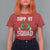Red Ribbon AIDS Awareness T Shirt For Women Elf Hand Christmas HIV Support - Wonder Print Shop