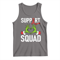 Red Ribbon AIDS Awareness Tank Top Elf Hand Christmas HIV Support - Wonder Print Shop