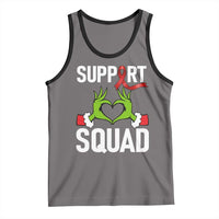 Red Ribbon AIDS Awareness Tank Top Elf Hand Christmas HIV Support - Wonder Print Shop