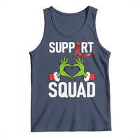 Red Ribbon AIDS Awareness Tank Top Elf Hand Christmas HIV Support - Wonder Print Shop