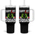 Red Ribbon AIDS Awareness Tumbler With Handle Elf Hand Christmas HIV Support - Wonder Print Shop