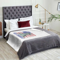 Funny American Throw Blanket Statue of Liberty WTF USA Freedom Satire - Wonder Print Shop