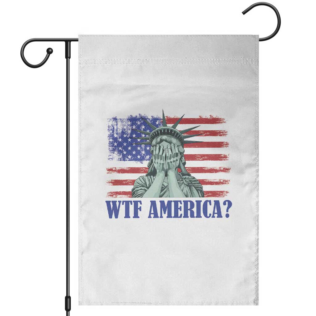 Funny American Garden Flag Statue of Liberty WTF USA Freedom Satire - Wonder Print Shop