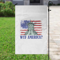 Funny American Garden Flag Statue of Liberty WTF USA Freedom Satire - Wonder Print Shop