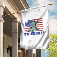 Funny American Garden Flag Statue of Liberty WTF USA Freedom Satire - Wonder Print Shop