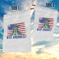 Funny American Garden Flag Statue of Liberty WTF USA Freedom Satire - Wonder Print Shop