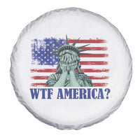 Funny American Spare Tire Cover Statue of Liberty WTF USA Freedom Satire - Wonder Print Shop
