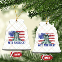 Funny American Ceramic Ornament Statue of Liberty WTF USA Freedom Satire - Wonder Print Shop