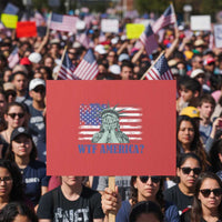 Funny American Protest Sign Statue of Liberty WTF USA Freedom Satire - Wonder Print Shop