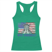 Funny American Racerback Tank Top Statue of Liberty WTF USA Freedom Satire - Wonder Print Shop