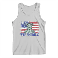 Funny American Tank Top Statue of Liberty WTF USA Freedom Satire - Wonder Print Shop
