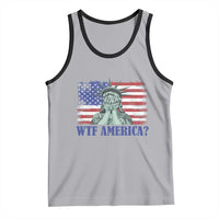 Funny American Tank Top Statue of Liberty WTF USA Freedom Satire - Wonder Print Shop