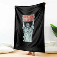 Antifa Fascism Throw Blanket Statue of Liberty Anti Fascism Patriotic - Wonder Print Shop
