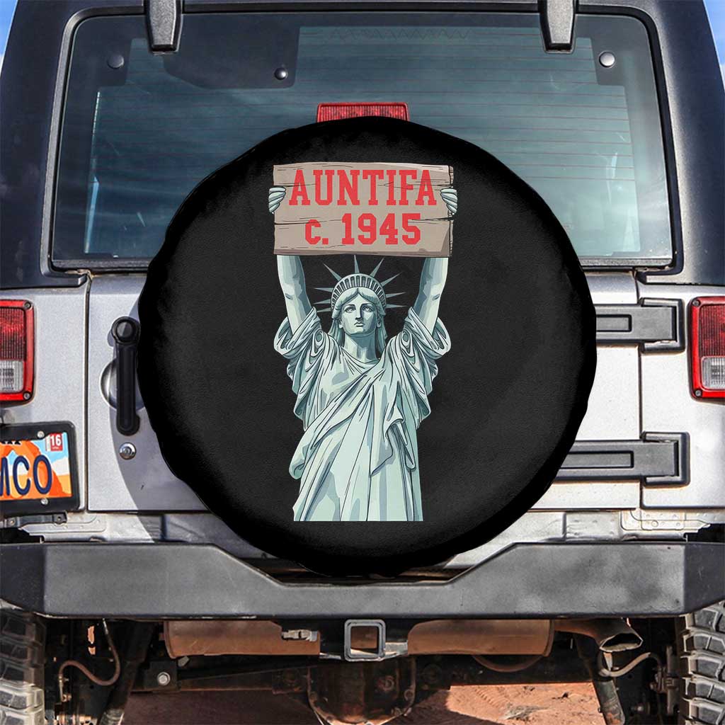 Antifa Fascism Spare Tire Cover Statue of Liberty Anti Fascism Patriotic - Wonder Print Shop