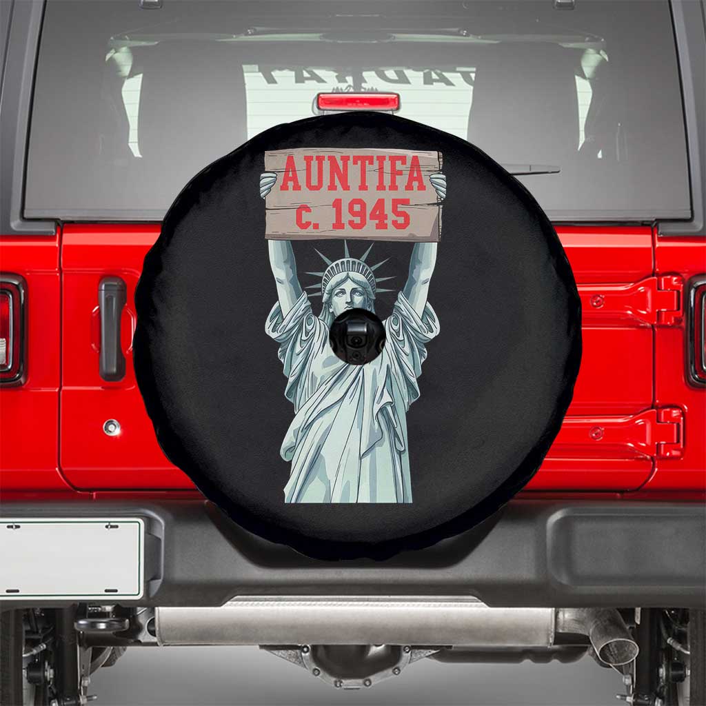 Antifa Fascism Spare Tire Cover Statue of Liberty Anti Fascism Patriotic - Wonder Print Shop