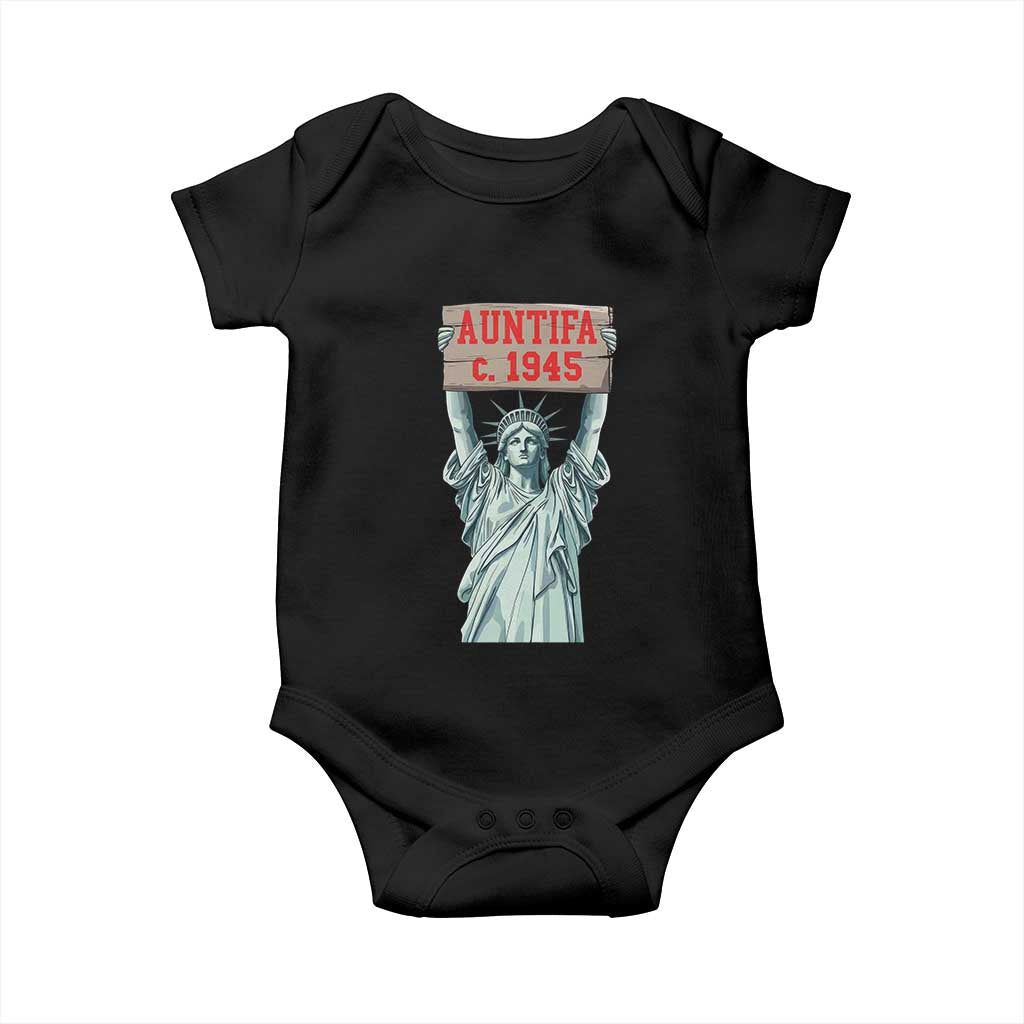 Antifa Fascism Baby Onesie Statue of Liberty Anti Fascism Patriotic - Wonder Print Shop