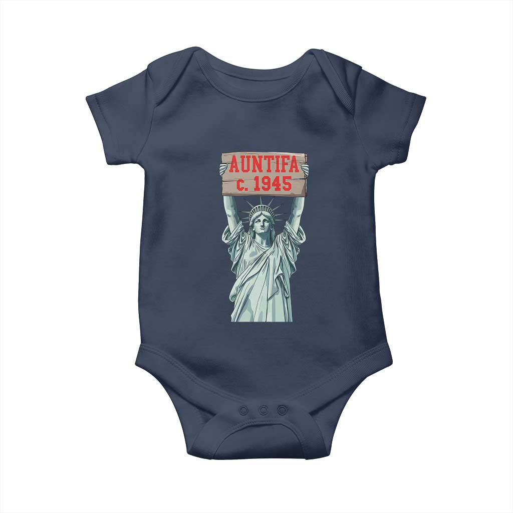 Antifa Fascism Baby Onesie Statue of Liberty Anti Fascism Patriotic - Wonder Print Shop