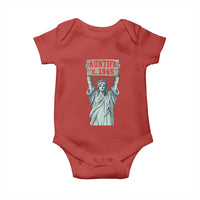 Antifa Fascism Baby Onesie Statue of Liberty Anti Fascism Patriotic - Wonder Print Shop
