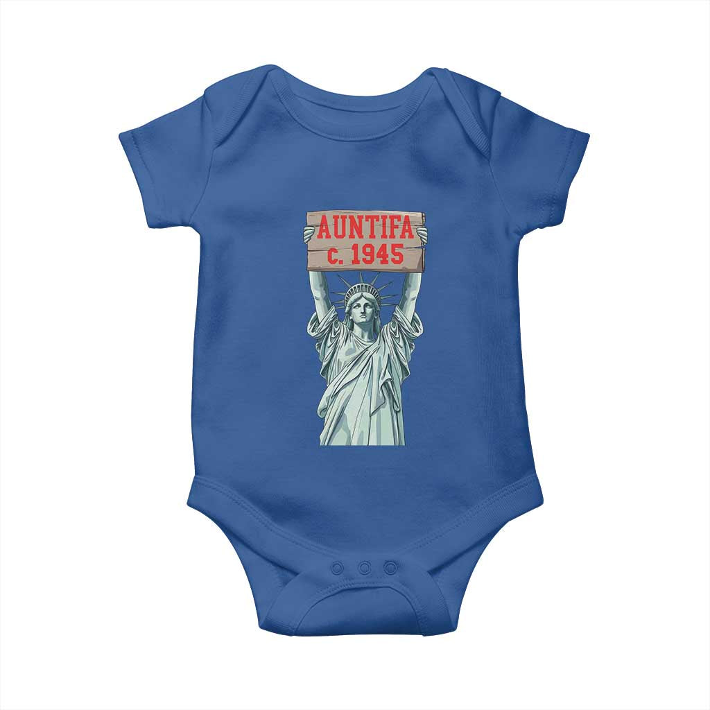 Antifa Fascism Baby Onesie Statue of Liberty Anti Fascism Patriotic - Wonder Print Shop