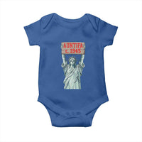 Antifa Fascism Baby Onesie Statue of Liberty Anti Fascism Patriotic - Wonder Print Shop