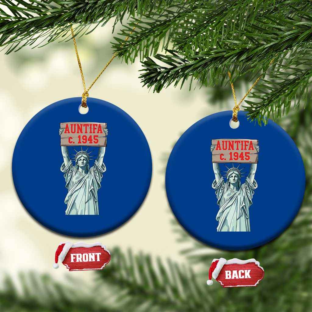 Antifa Fascism Ceramic Ornament Statue of Liberty Anti Fascism Patriotic - Wonder Print Shop