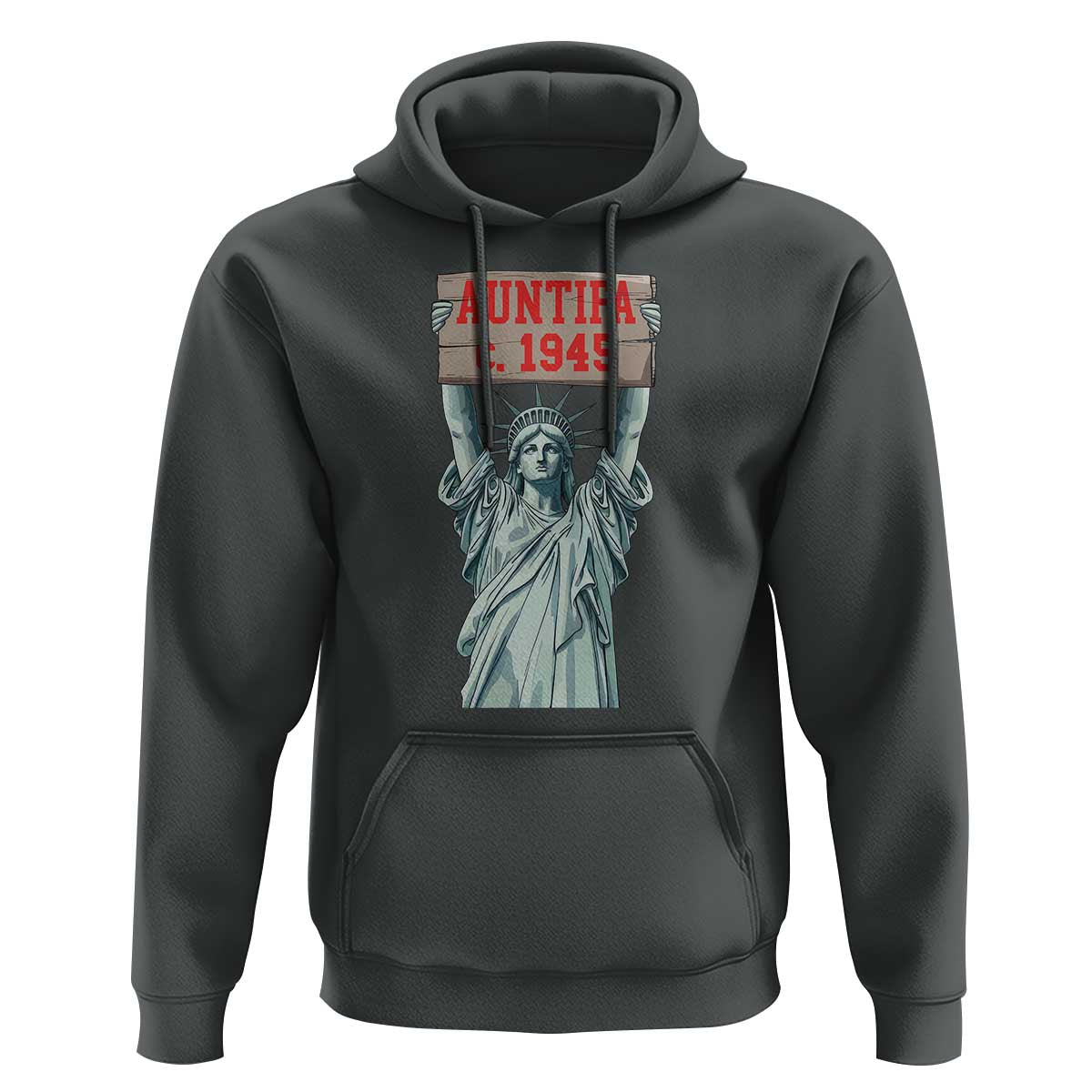 Antifa Fascism Hoodie Statue of Liberty Anti Fascism Patriotic - Wonder Print Shop