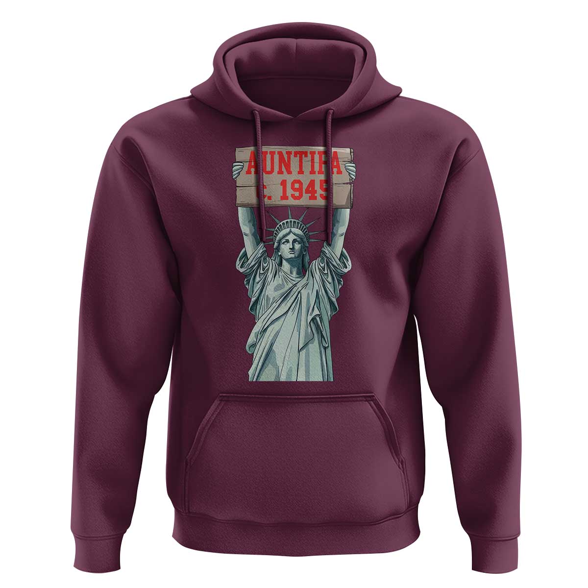 Antifa Fascism Hoodie Statue of Liberty Anti Fascism Patriotic - Wonder Print Shop