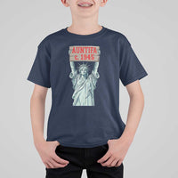 Antifa Fascism T Shirt For Kid Statue of Liberty Anti Fascism Patriotic - Wonder Print Shop